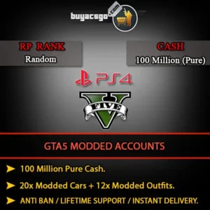gta 5 modded accounts for ps4
